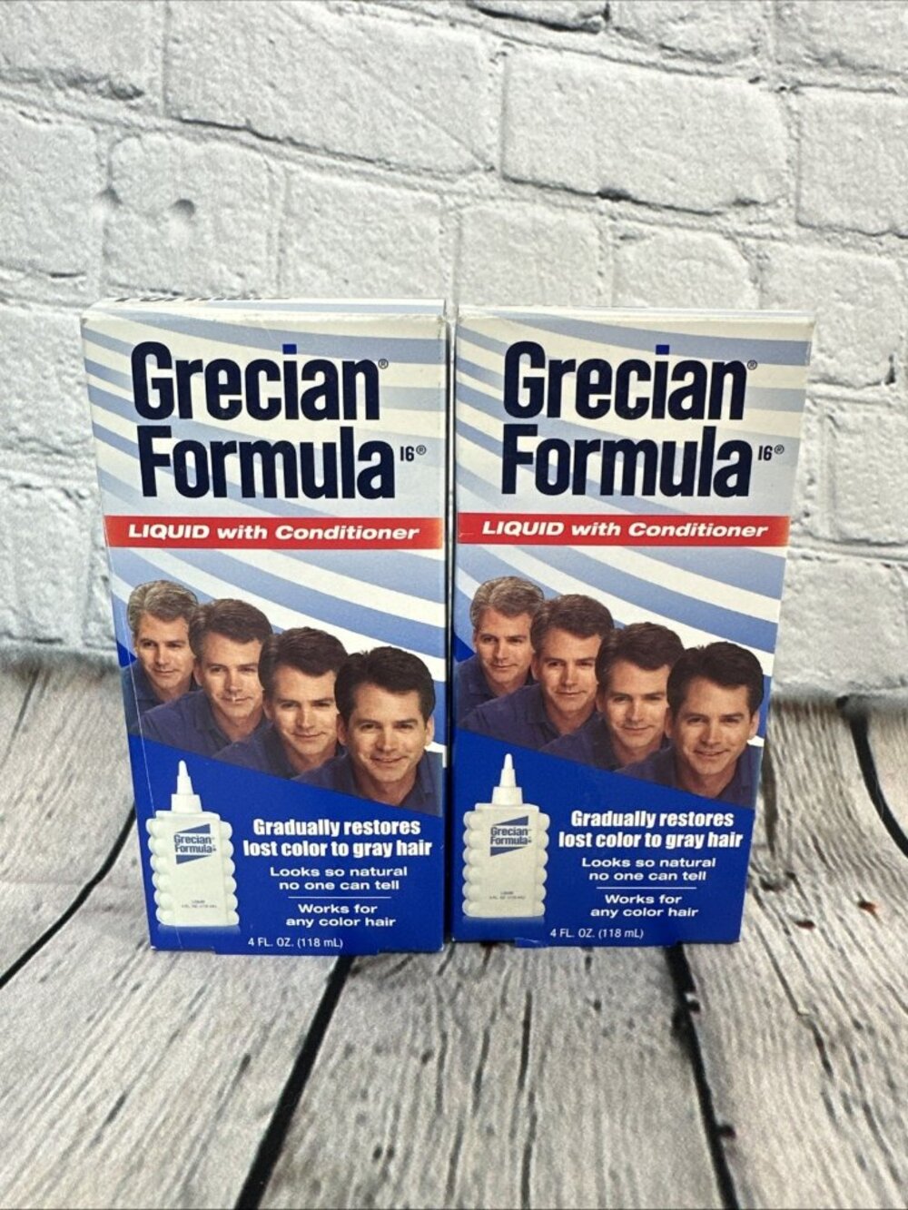 Two Grecian Formula Liquid with Conditioner Graduallly Restores Color 4 fl oz